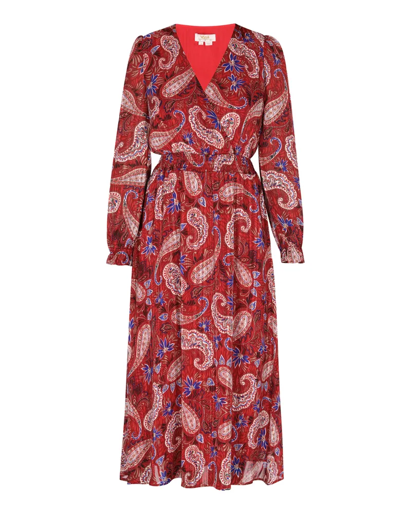 Usha Kleid Damen Rot Mehrfarbig Mehrfarbig
