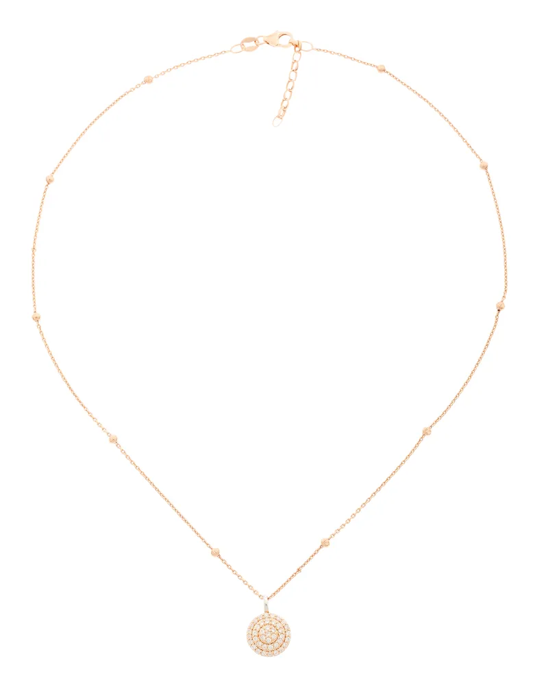 Orphelia Leanna' Damenkette mit Anhänger aus 925er Sterlingsilber, Silber/Rosé, ZH-7120 Silber