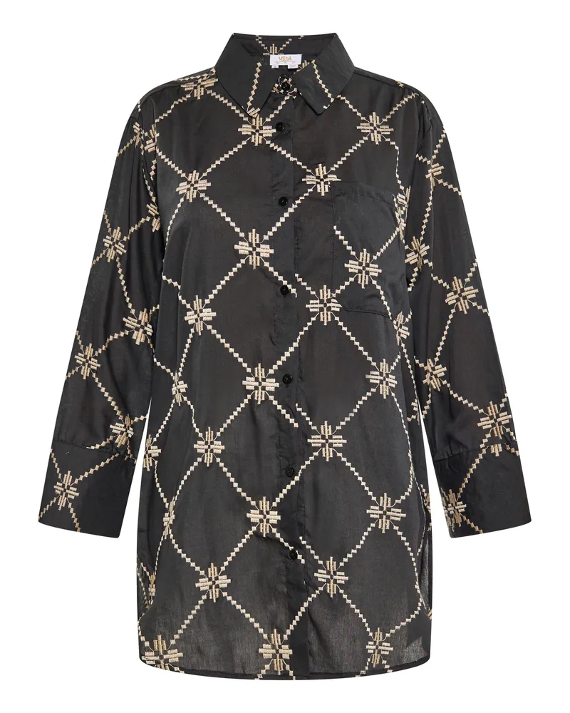 Usha Bluse Damen schwarz Schwarz
