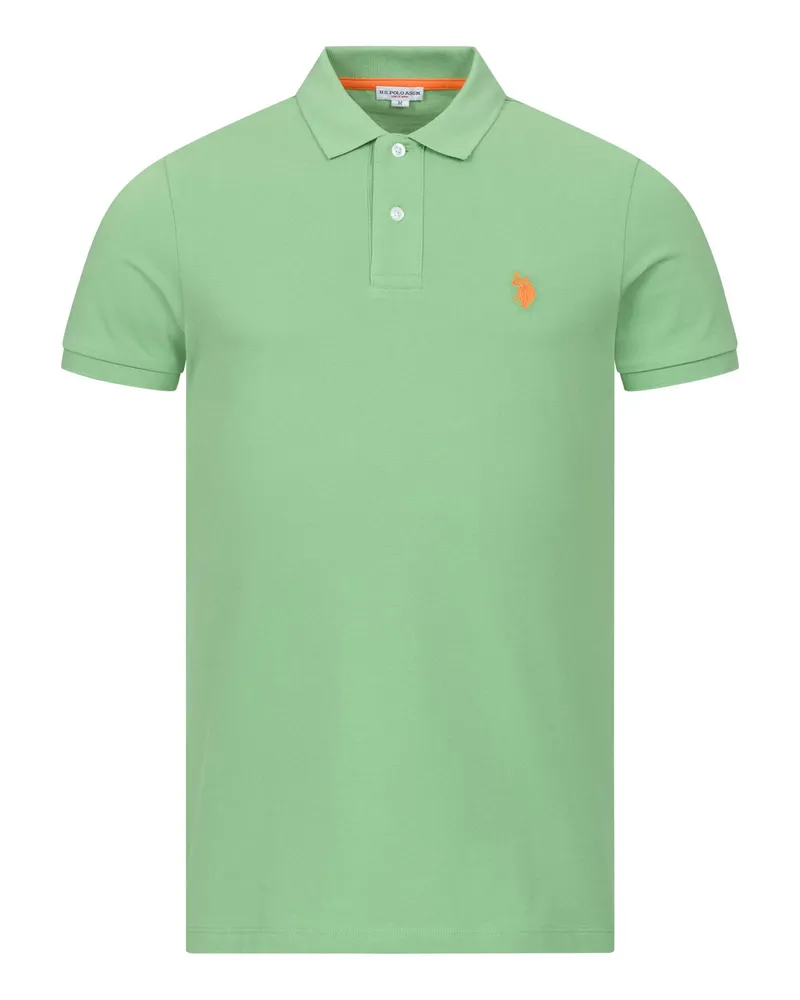U.S. Polo Assn.  U Polo Assn. Herren Poloshirt aus 100 % Baumwolle Grün