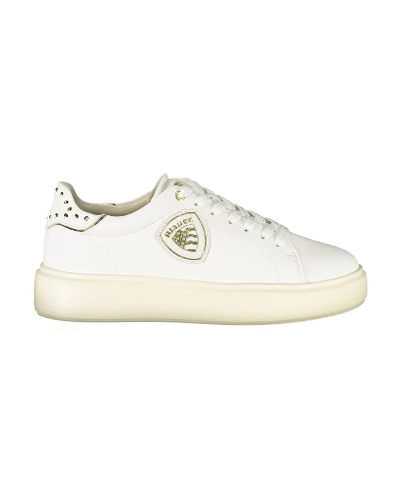 Blauer Damen-Sneaker aus Polyurethan (Bianco) - Weiß Weiß