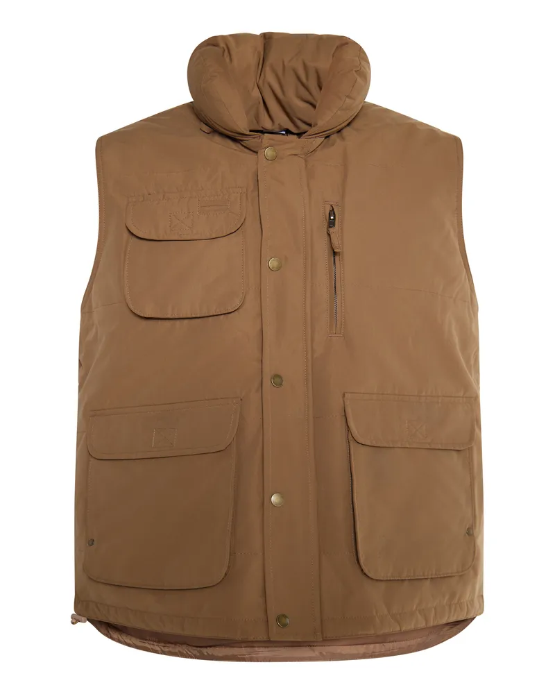 My Mo Wattierte Weste Herren Kamel Camel