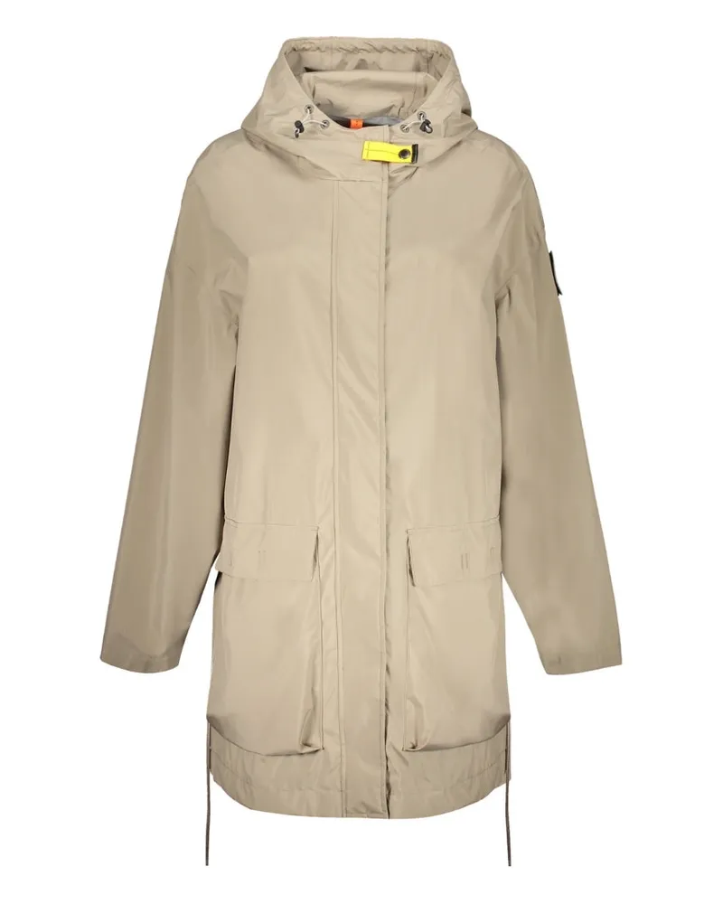 Parajumpers True Beige Trenchcoat mit Kapuze Beige