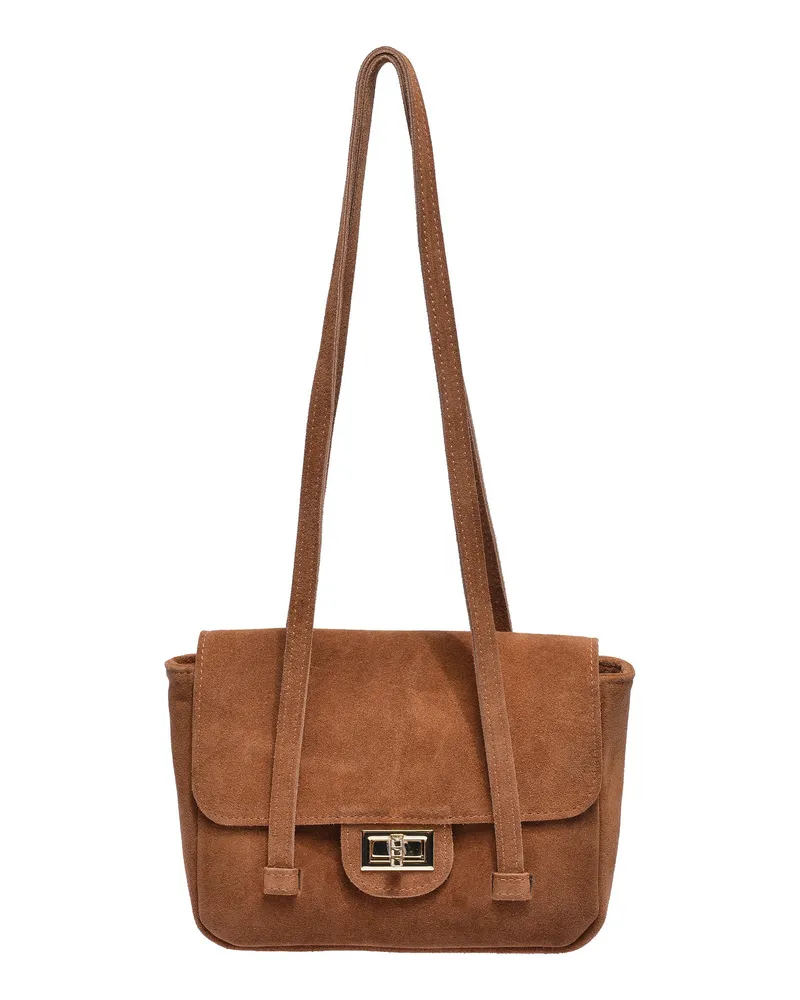 Anna Luchini Braun Rindsledertasche Braun