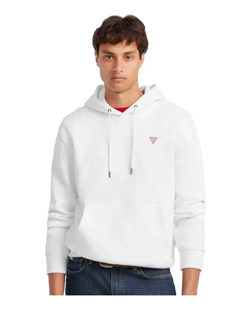 Guess Herren-Sweatshirt mit Dreiecksmuster G Weiß