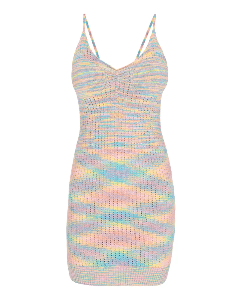 My Mo Kleid Frauen gelb mehrfarbig Mehrfarbig