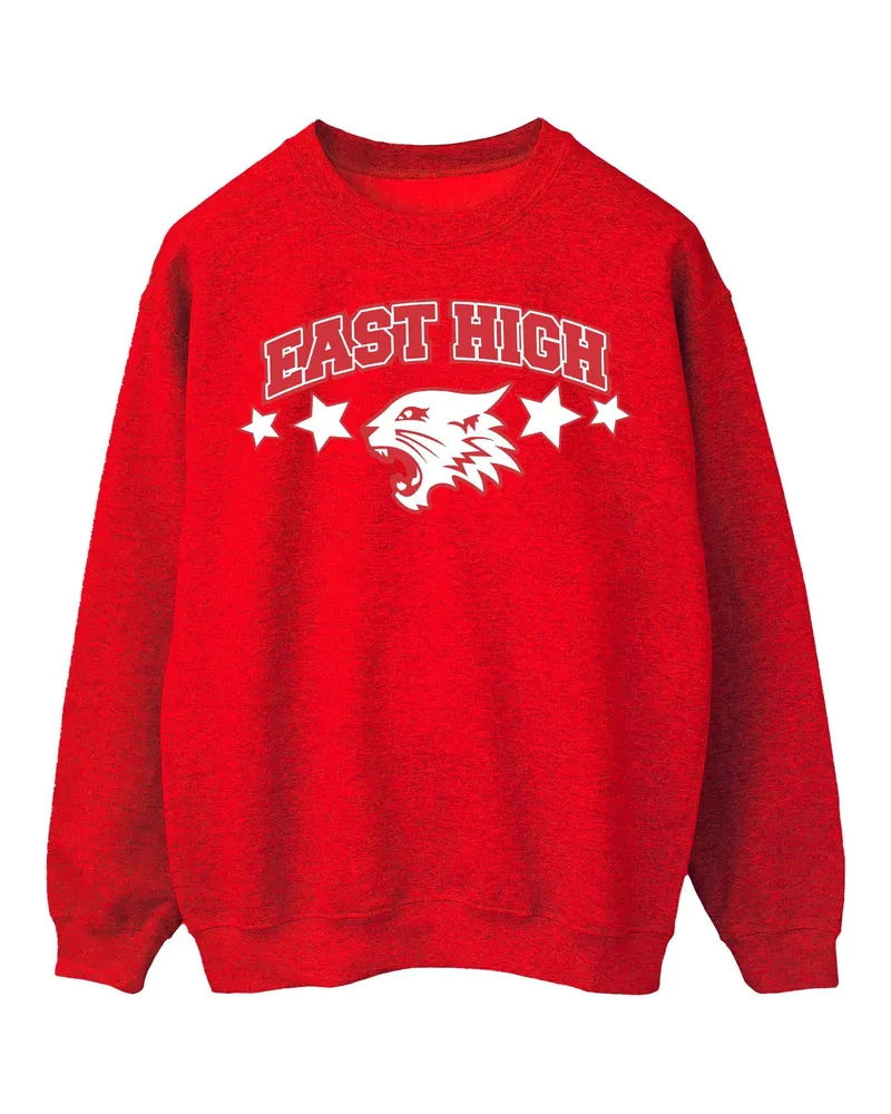 Disney Damen/Herren High School Musical The Musical Wildcat Stars Sweatshirt (rot Rot