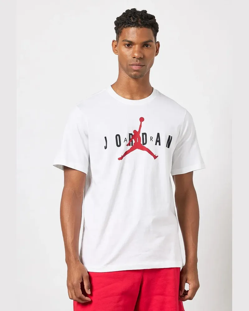 Nike Air Jordan Herren-T-Shirt in Weiß Weiß
