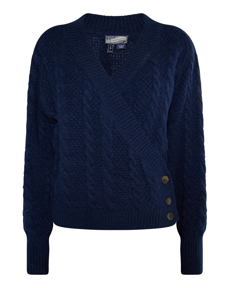 DreiMaster Strickpullover Damen Marine Marineblau