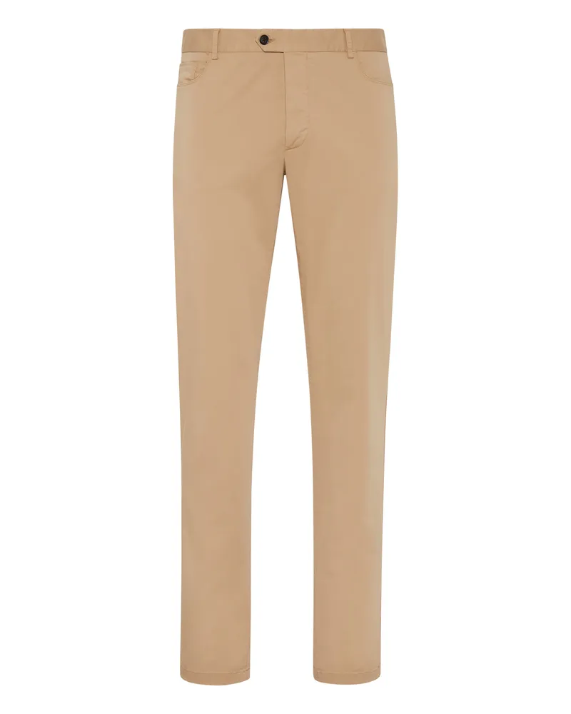 Philipp Plein Chino Hose Iconic Plein Beige