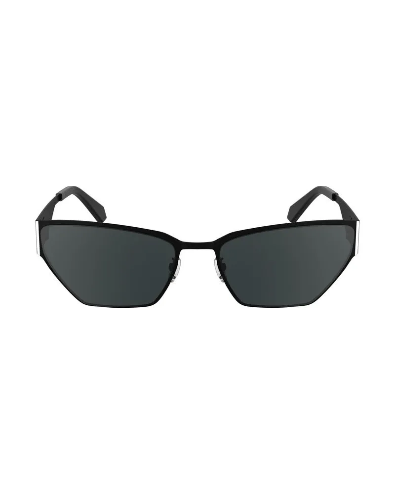 Calvin Klein Ckj733s Katzenaugen-Sonnenbrille mit UV-Schutz Schwarz