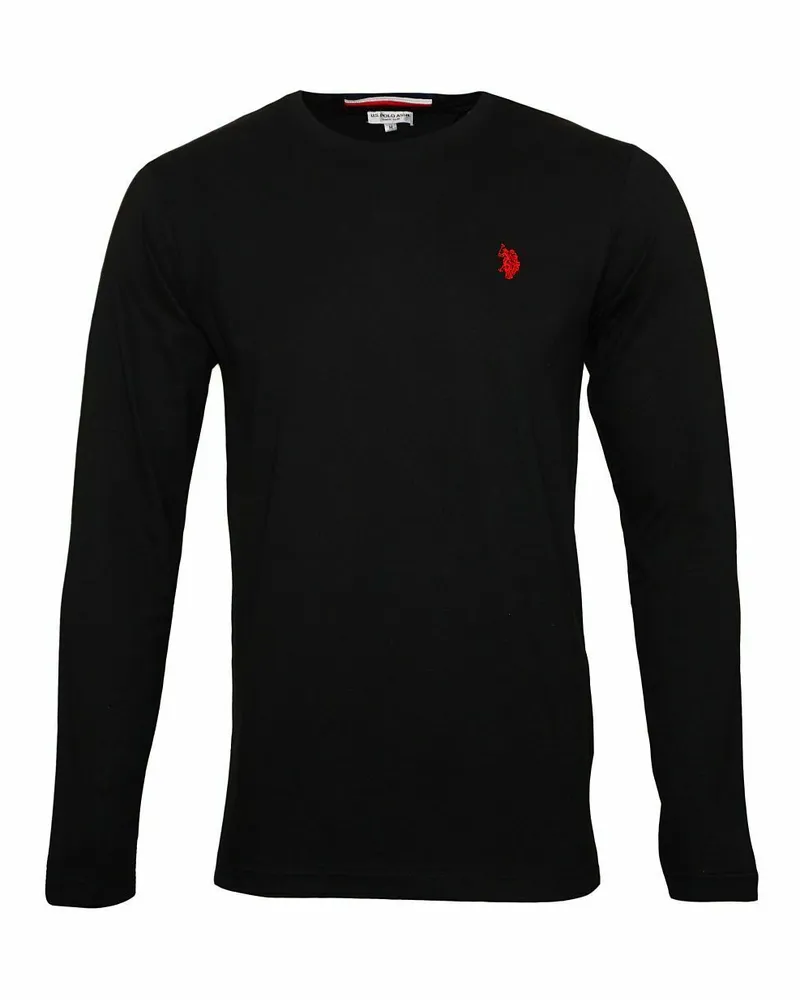 U.S. Polo Assn.  Langarmshirts in Schwarz Schwarz