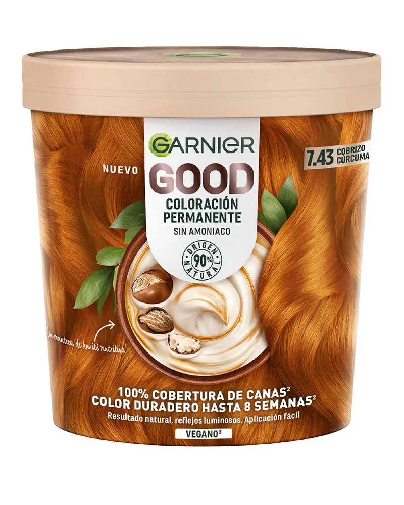 Garnier Good Permanente Farbe #7.43 Kurkuma-kupfer 217 ml 