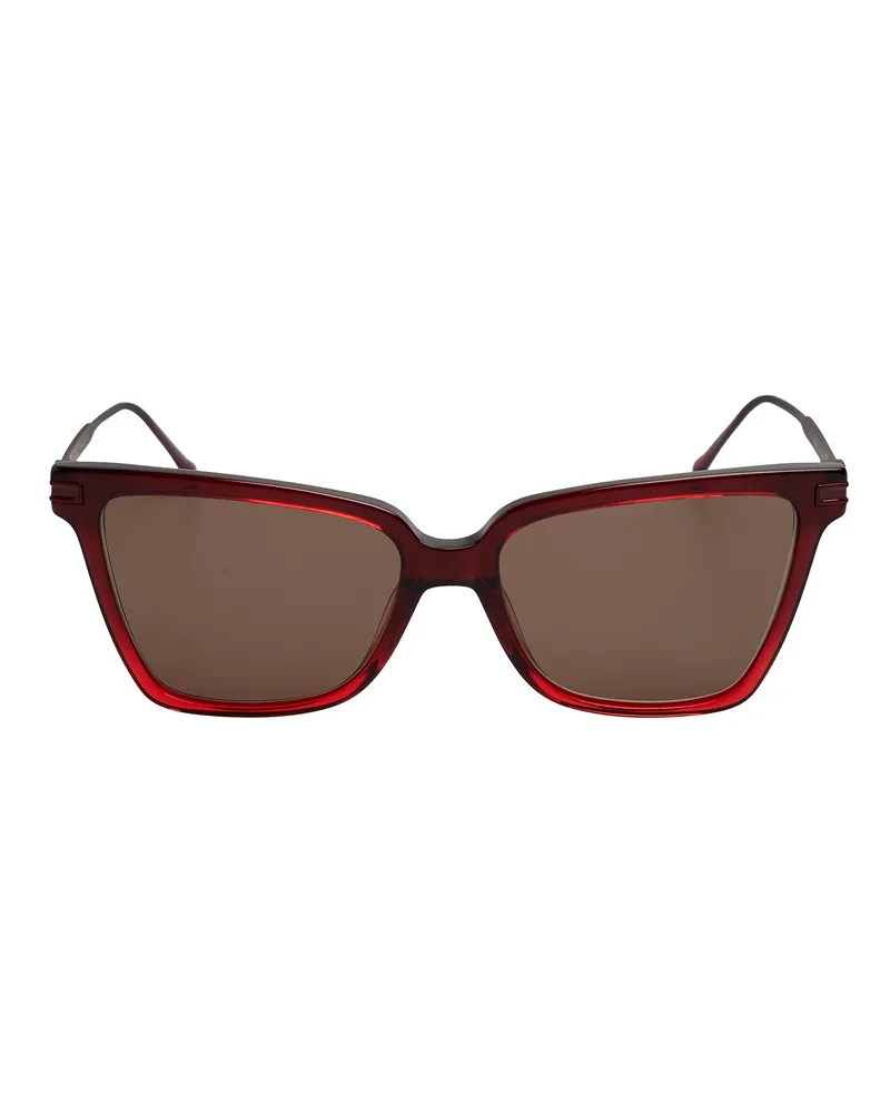 Ferragamo Frauen quadratische Acetat-Sonnenbrille SF2036S Rot