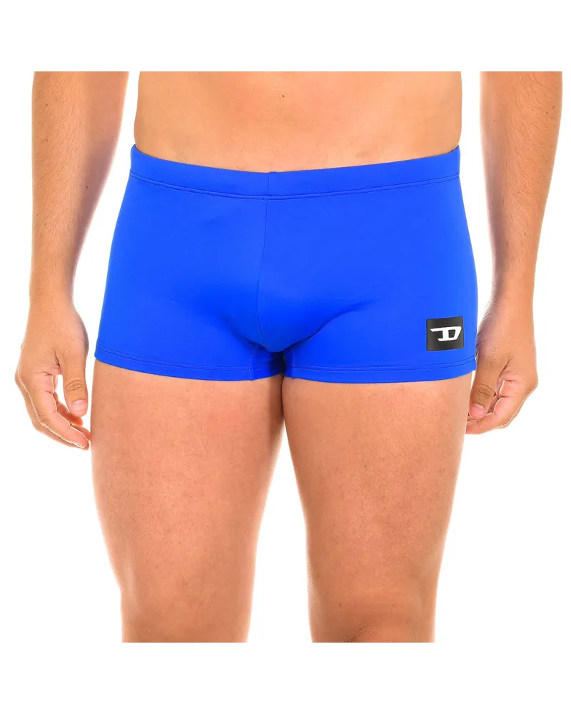Diesel Herren Boxer-Badeanzug mit verstellbaren Schnürsenkeln 00SMNR-0BAXS Blau