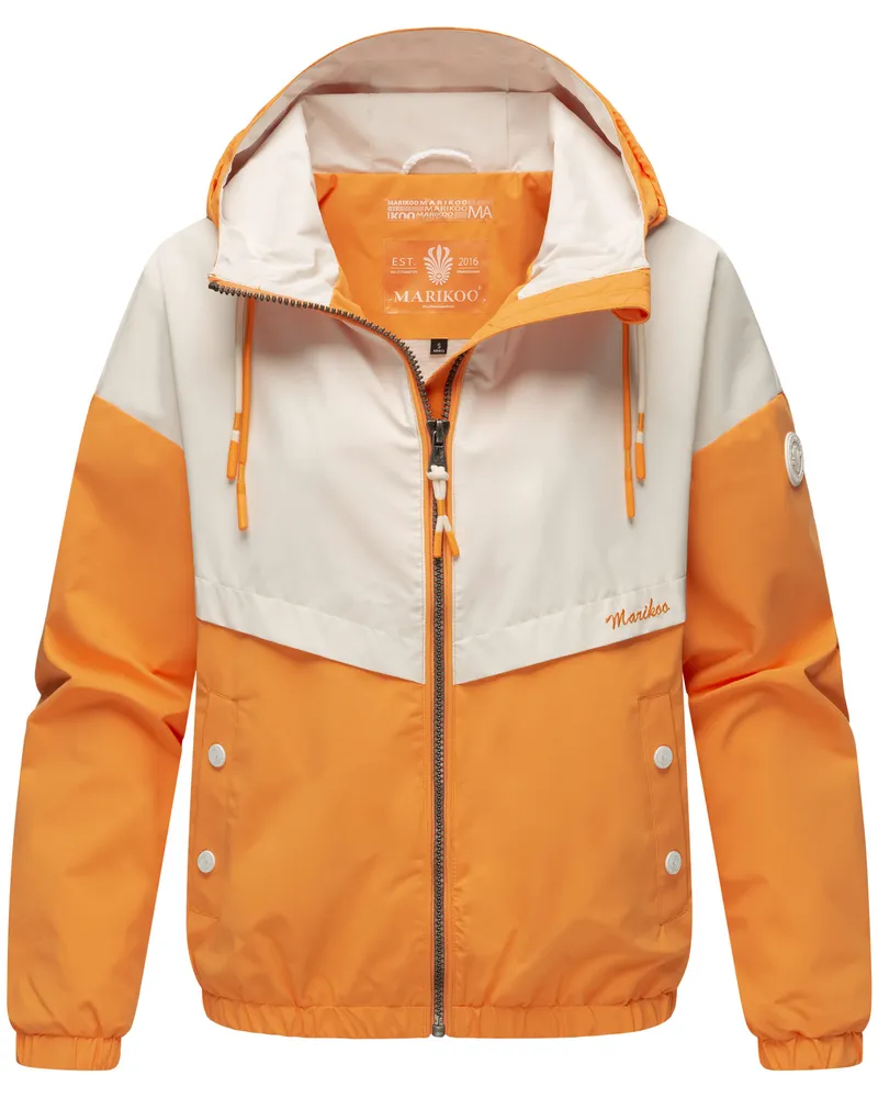 Marikoo Damenjacke Liubkaa – leicht, sportlich & mit 70s-Flair Orange
