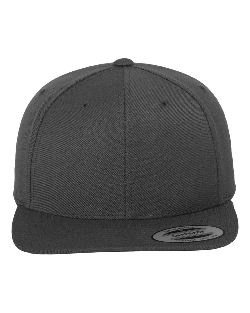 Flexfit Classic" Snapback Mütze für Herren/Damen Unisex (Dunkelgrau Grau