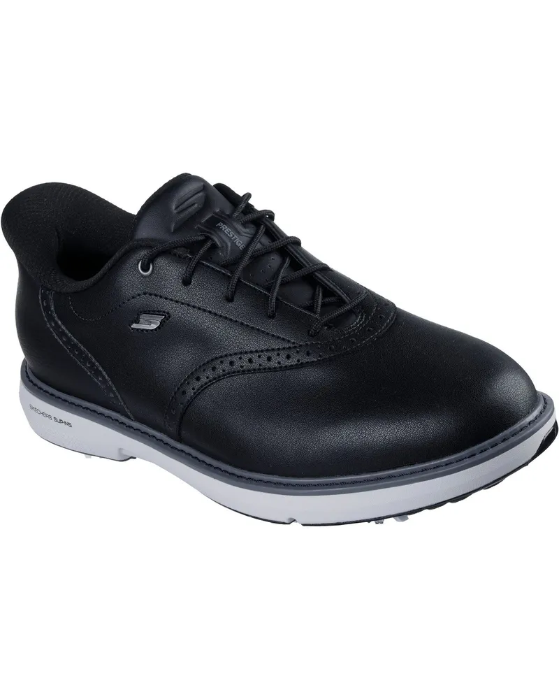 Skechers GO Golf Prestige Leder Herren SCHWARZE Golfschuhe Schwarz