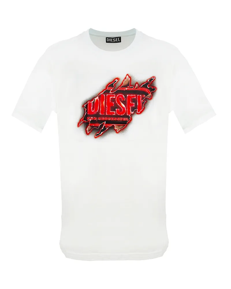 Diesel T-Shirt Men Weiß