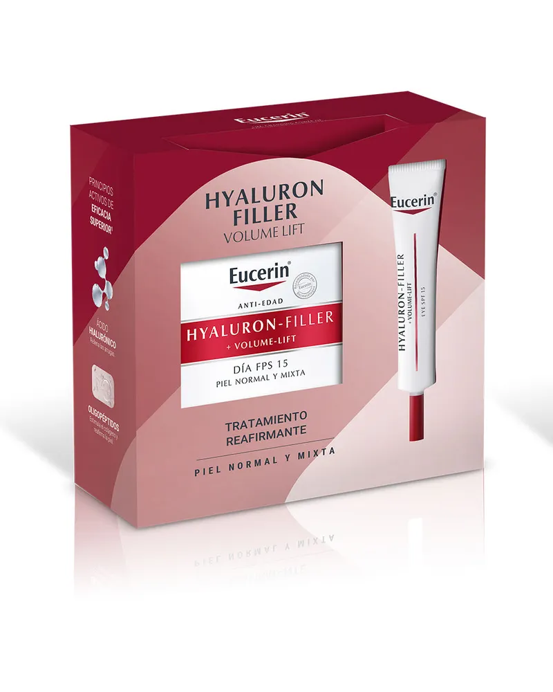 Eucerin Hyaluron-Filler + Volumen-Lifting Tagescreme für normale bis Mischhaut, 2-teiliges Set 2 Stk 