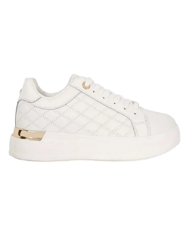 Dune Elba" Sneaker für Damen, Wildleder, Plattform-Absatz (Weiß Weiß