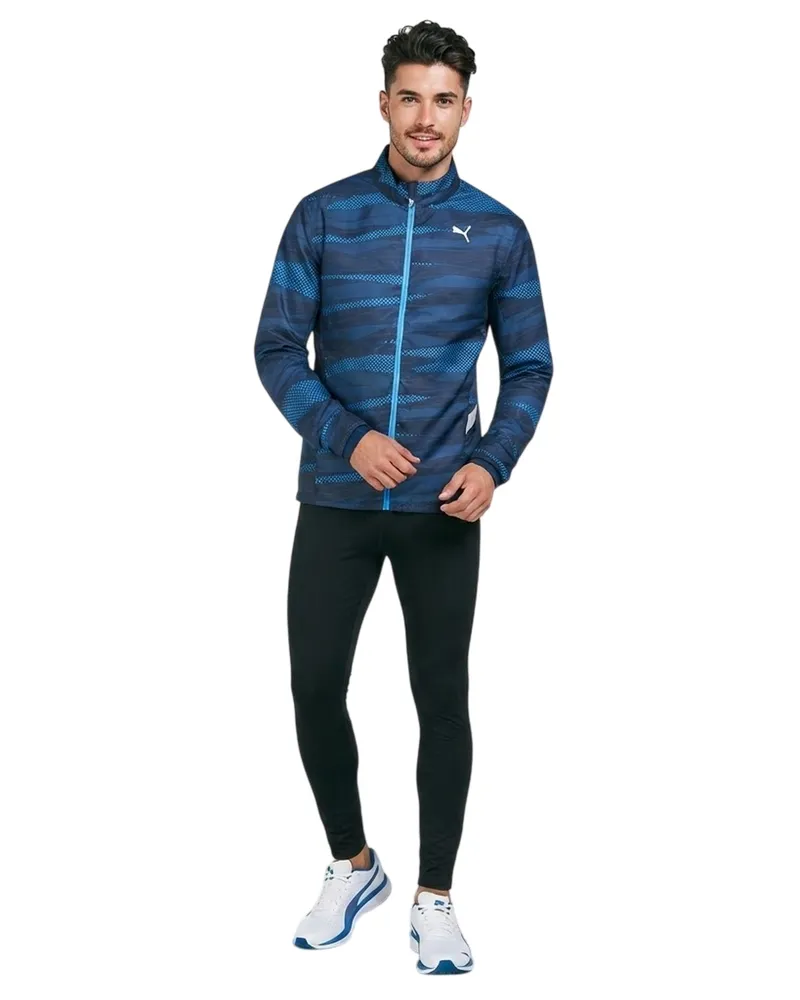 Puma Jacke für Herren, gewebter Stoff (Blau Blau