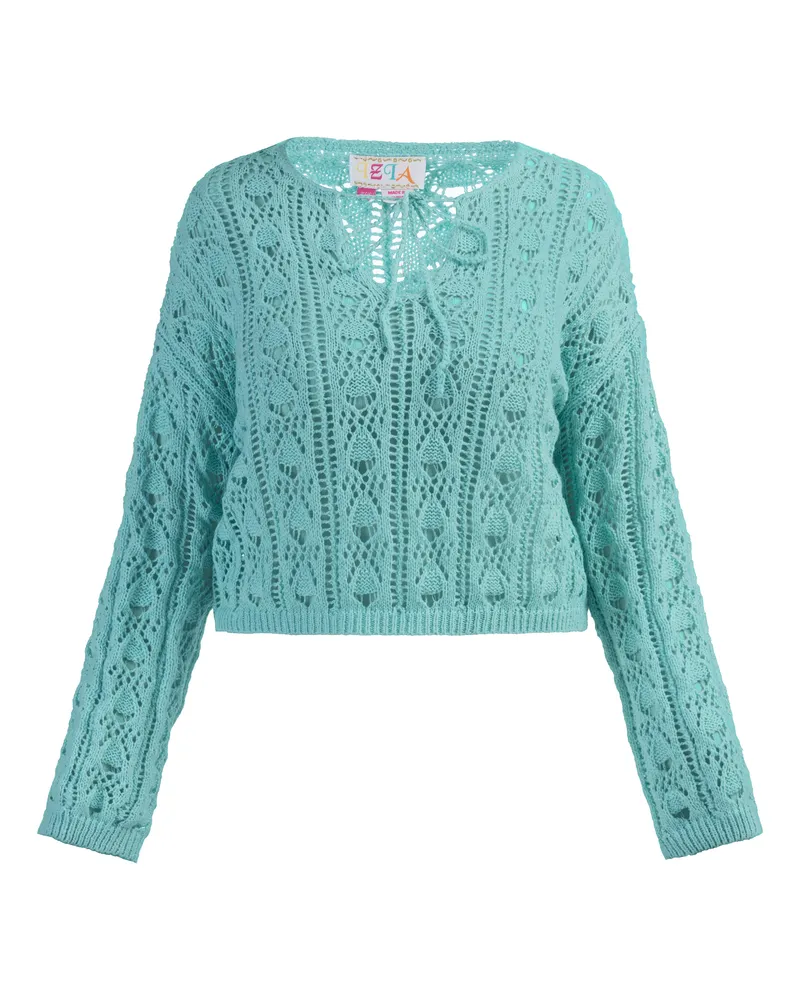 IZIA Strickpullover Damen türkis Türkis