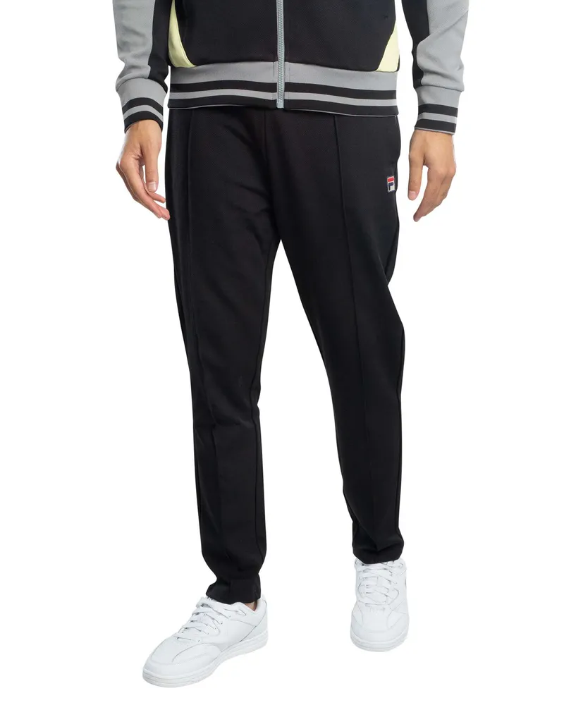 Fila Molveno – Jogginghose Mit Biesenmuster, Schwarz Schwarz