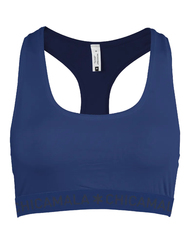 Muchachomalo Chicamala Racerback - Dames Sportbh Blau