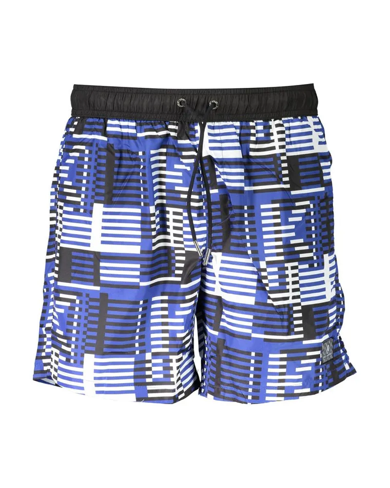 Karl Lagerfeld Blu Polyester Männer Badeboxer Blau