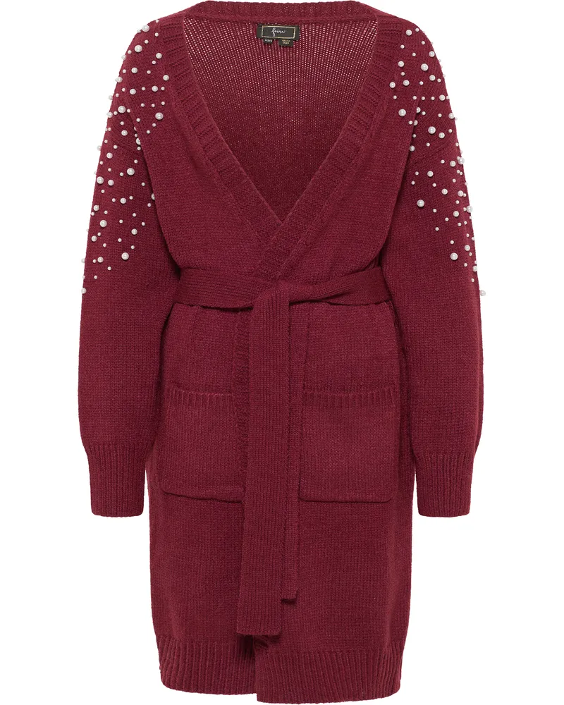 FAINA Cardigan tylin Kirschrot