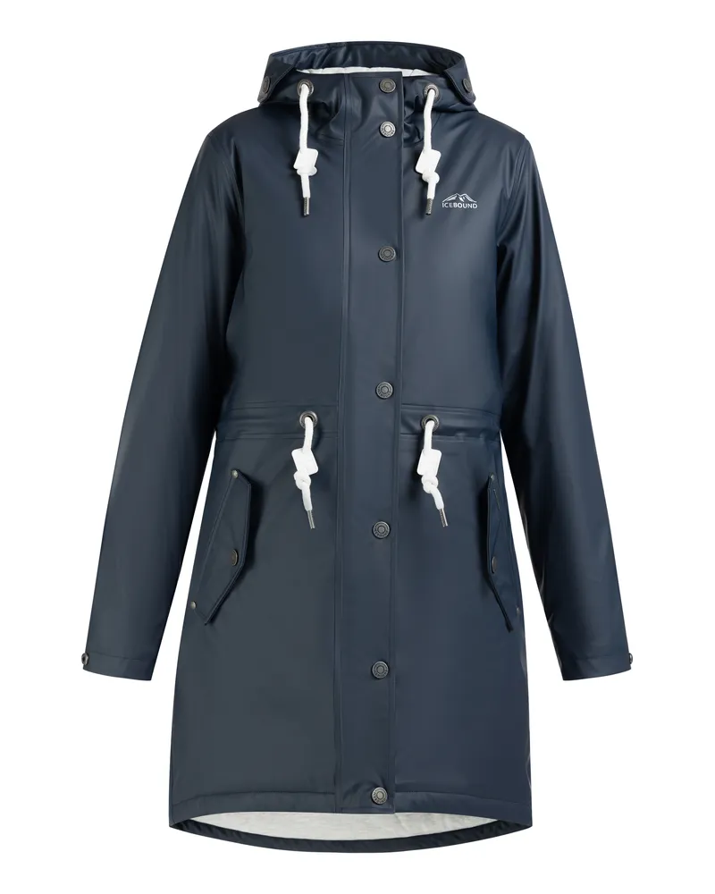 IceBound Wattierter Regenmantel Damen Marine Marineblau