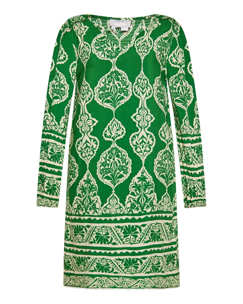 Usha Kleid Damen grün Creme Grün