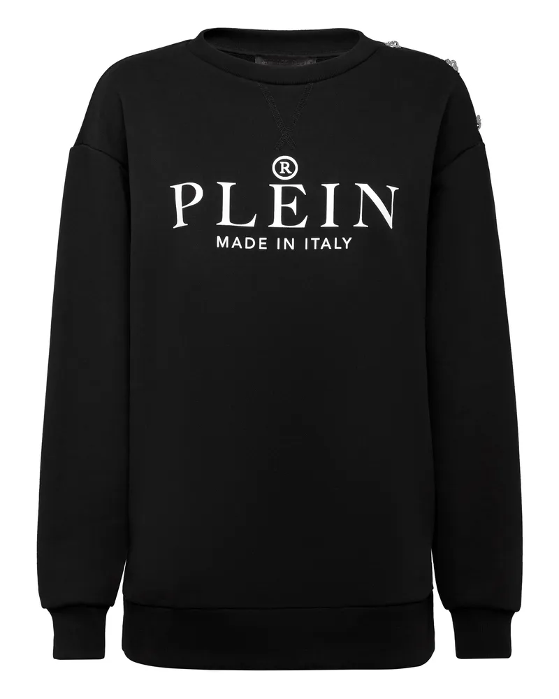 Philipp Plein Sweatshirt Iconic Plein Schwarz