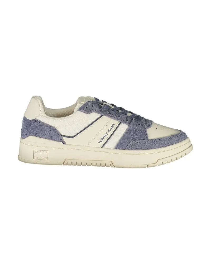Tommy Hilfiger Weiße Leder Herren Sneaker Weiß