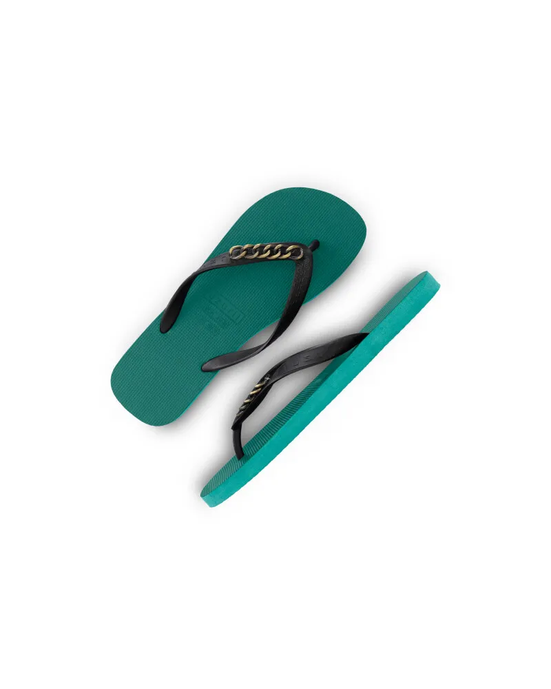 uzurii Goldene kleine Flip-Flops, Waldgrün Grün