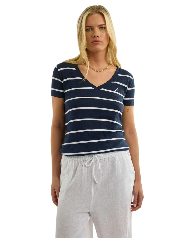 Nautica Hosta" T-Shirt für Damen (Dunkel-Marineblau Marineblau