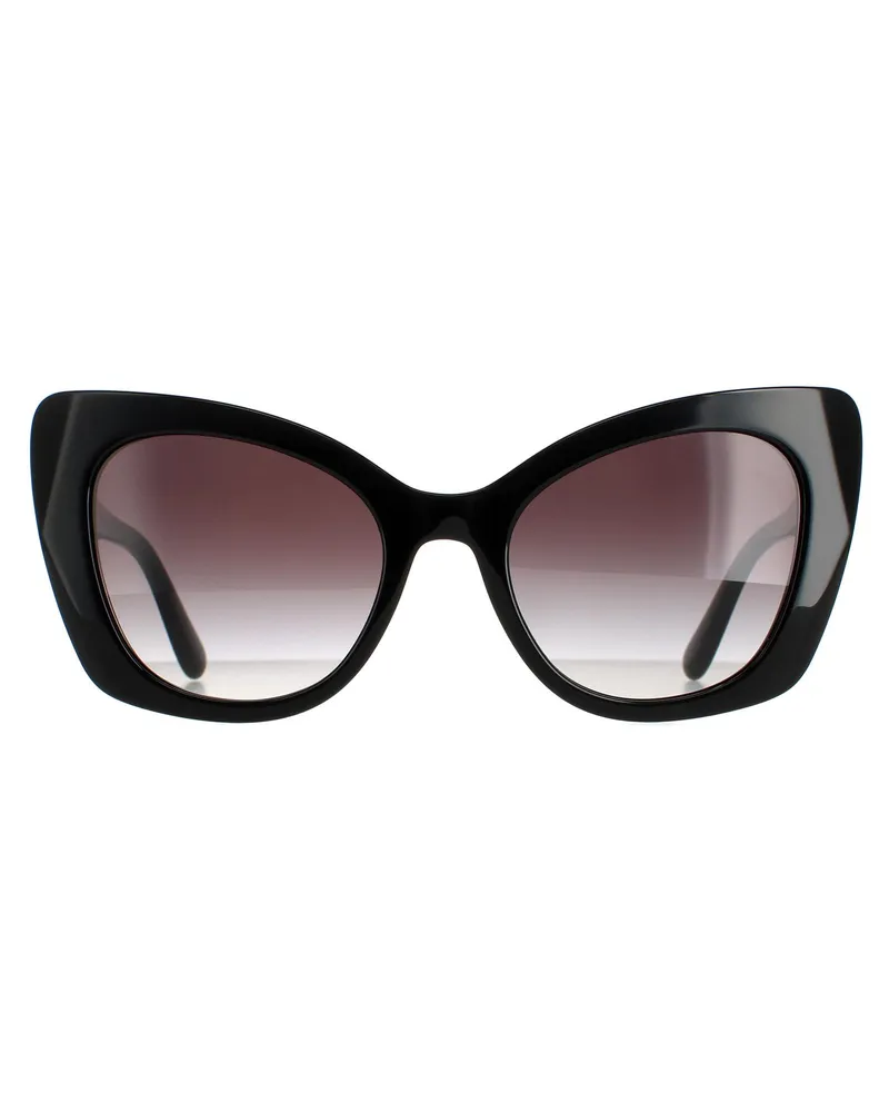 Dolce & Gabbana Schmetterling Damen Schwarz Grau Farbverlauf DG4405 Schwarz