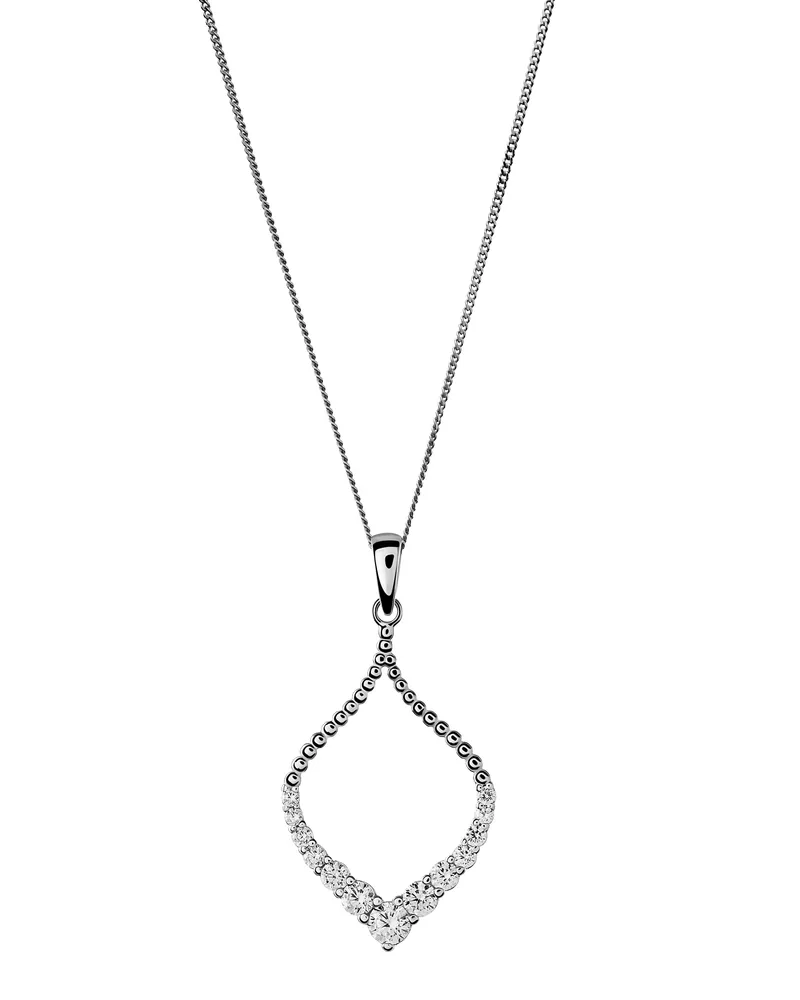 Orphelia Grace' Damenkette mit Anhänger aus 925er Sterlingsilber – Silber ZH-7493 Silber