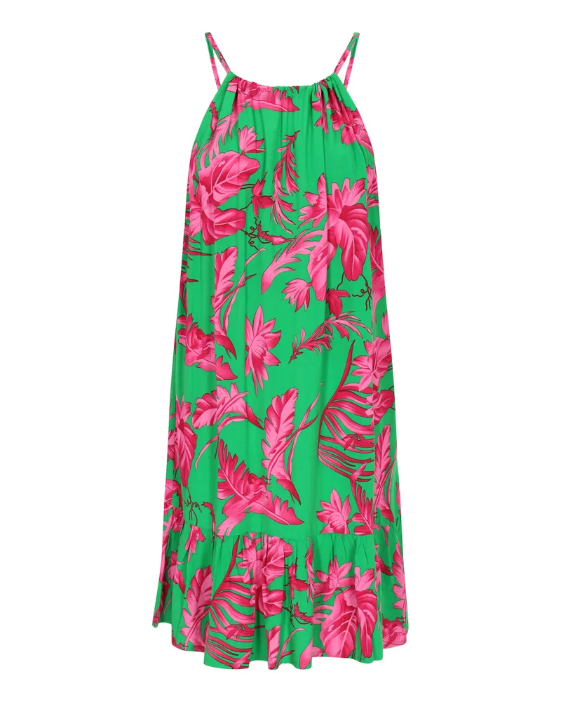 IZIA Kleid Frauen grün rosa Grün