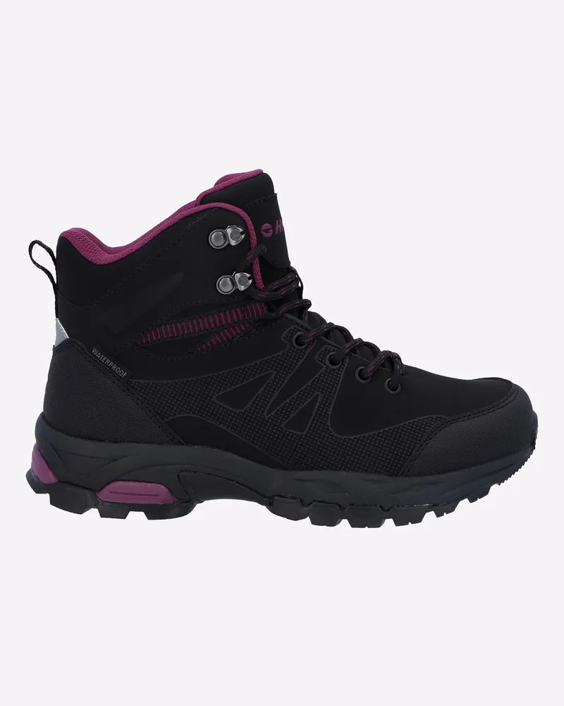 Hi-Tec Jackdaw Mid WASSERDICHT Stiefel Damen Schwarz