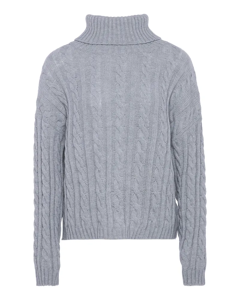 My Mo Pullover Damen hellgrau melange Grau