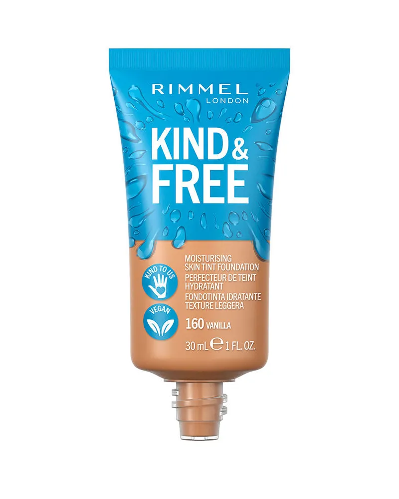 Rimmel London Kind & Free Skin Tint Foundation, 30 ml - 160-vanilla 