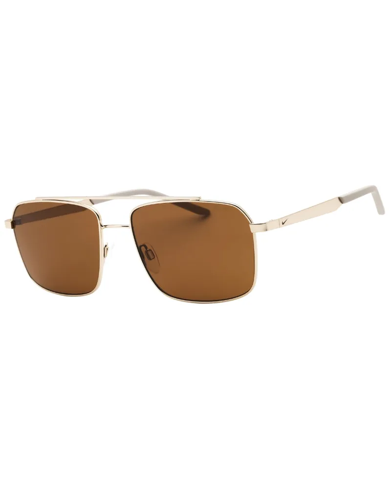 Nike Traveler Strike Sonnenbrille Mit Braunen Gläsern Und Goldoptik Camel