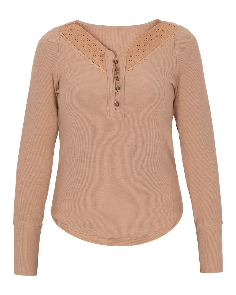 Usha Bluse Frauen Kastanie Kastanienbraun