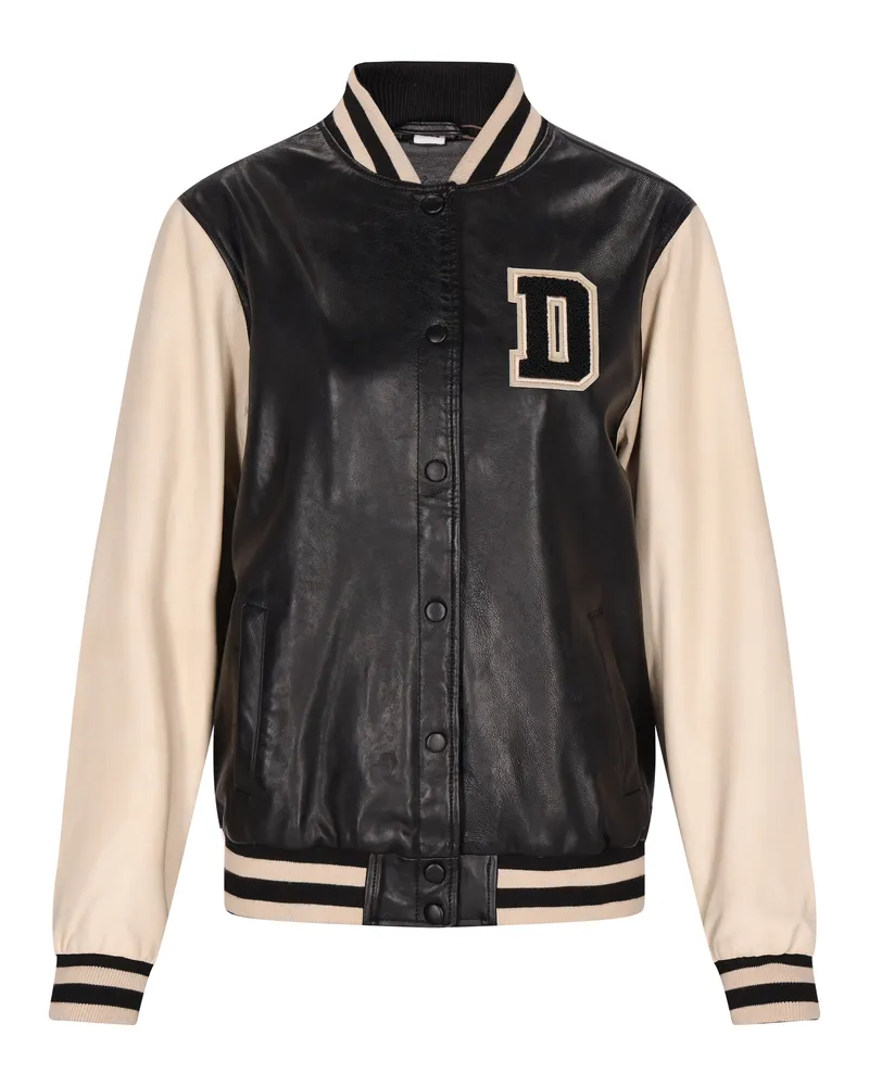 DreiMaster Jacke Damen schwarz-wollweiß Schwarz