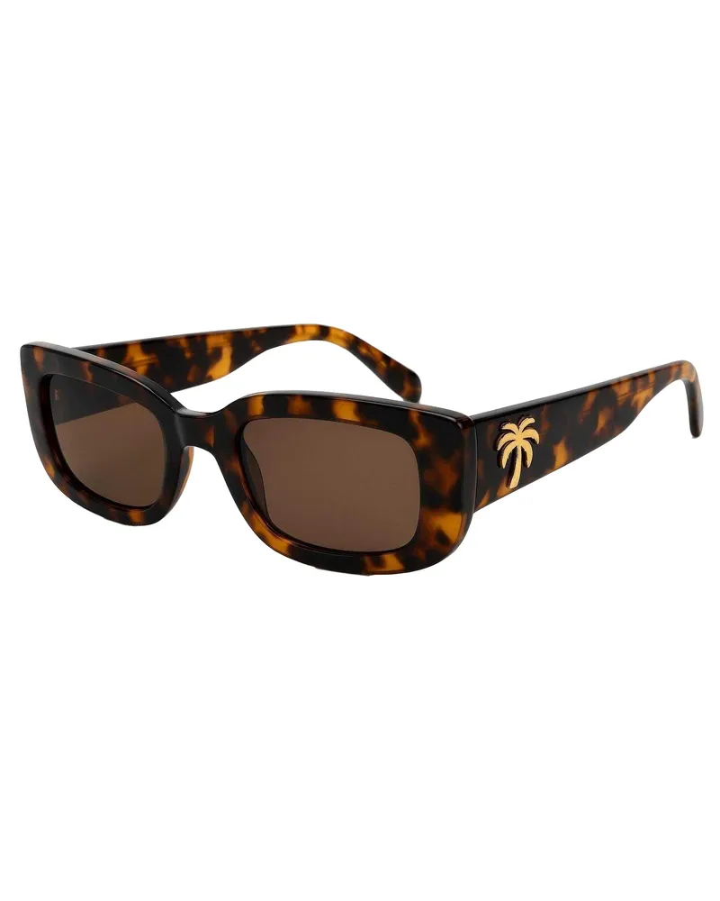 Palm Angels Yosemite" Rechteck-Sonnenbrille für Herren (Havannabraun Dunkelbraun