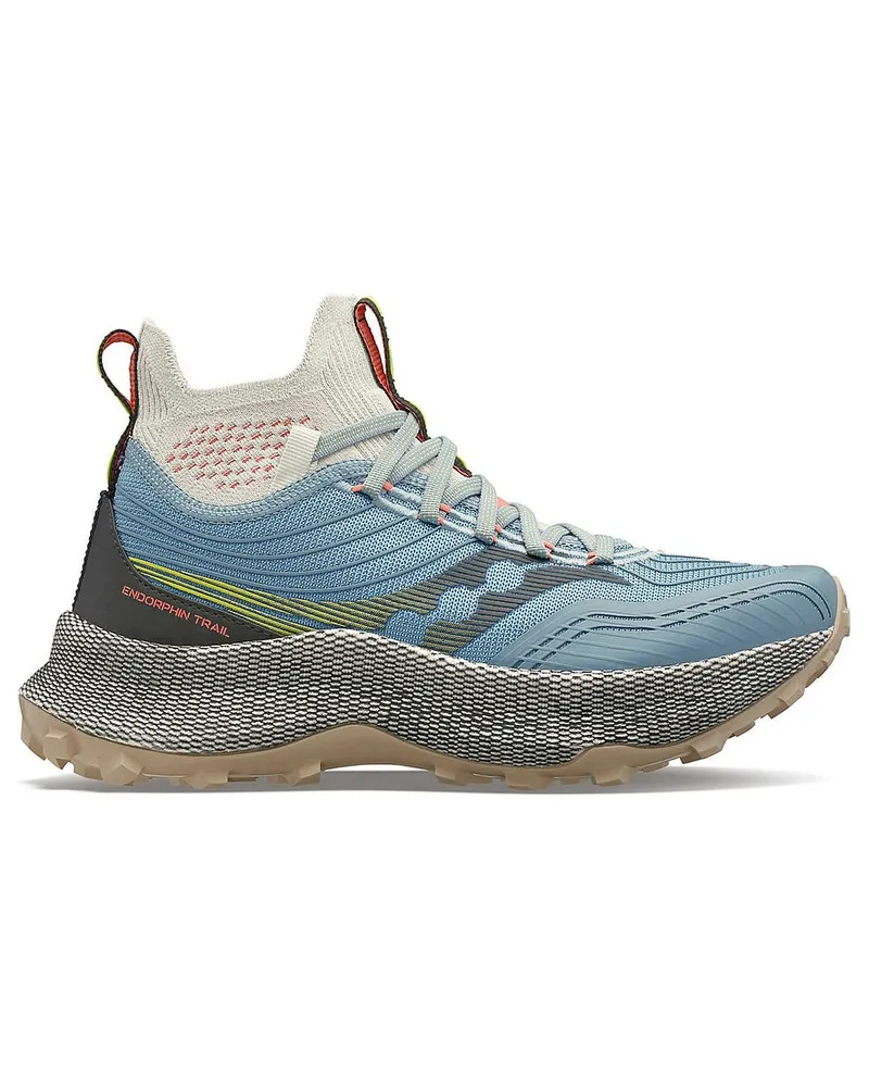 Saucony Endorphin Trial Mid Runshield Womens Blue Trainer Blau