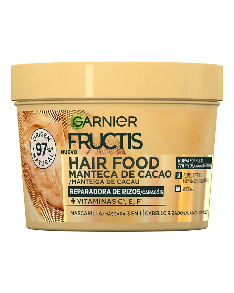 Garnier Fructis Hair Food Kakaobuttermaske Nährt Locken 390 ml 