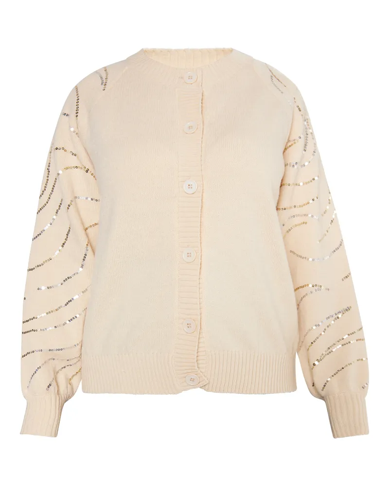 Usha Strickcardigan Damen Creme Creme